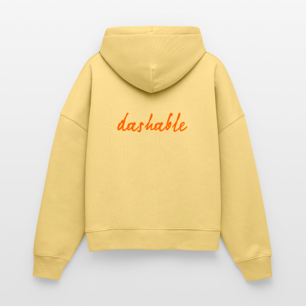 dashable Organic Hoodie - washed yellow