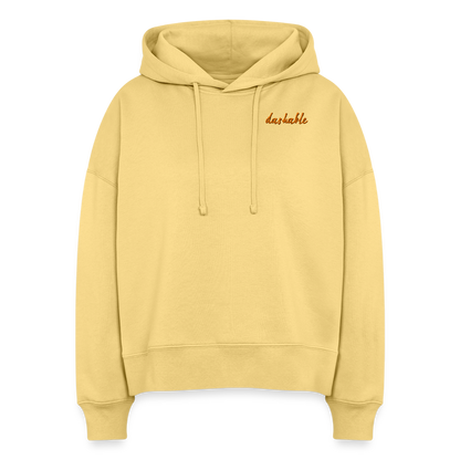 dashable Organic Hoodie - washed yellow