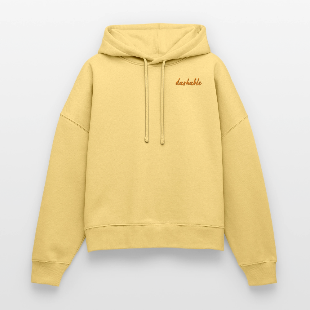 dashable Organic Hoodie - washed yellow